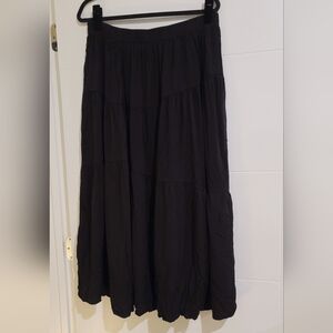 Maxi Skirts-Black and Pink